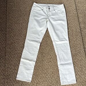American Eagle White, Stretch Skinny Jeans, size 8